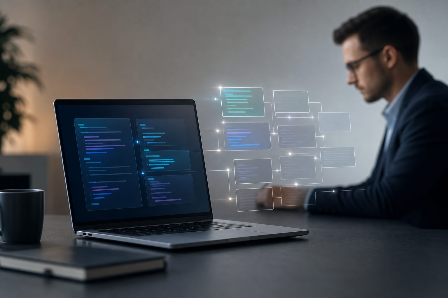 React app interface loading components as users scroll